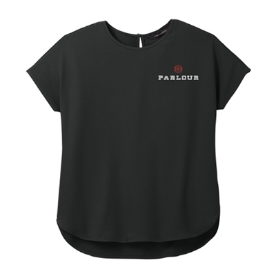 PZ104 • Women's Mercer + Mettle Stretch Crepe Crew